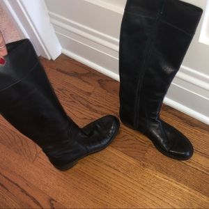 Stuart Weitzman black leather boots